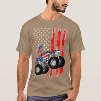 Monster Truck met Amerikaanse vlag T-shirt