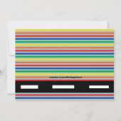 Monster Truck met Flames Birthday Invitation Kaart (Achterkant)