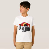 Monster Truck met Flames T-shirt (Voorkant volledig)