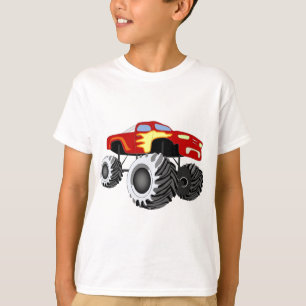 Monster Truck met Flames T-shirt
