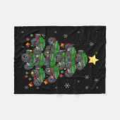 Monster Truck met kerstboom Xmas Boys Toddler Kind Fleece Deken (Voorkant (Horizontaal))