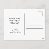 Monster Truck met Schattigee Funny Pumpkin Hallowe Feestdagenkaart (Achterkant)