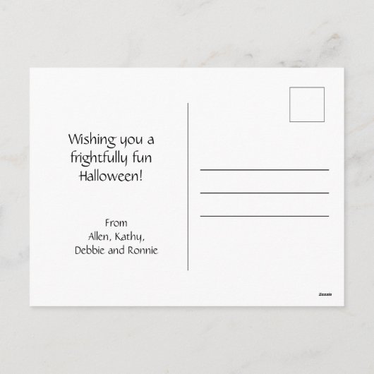 Monster Truck met Schattigee Funny Pumpkin Hallowe Feestdagenkaart (Achterkant)