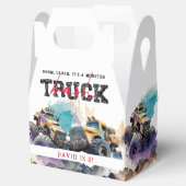 Monster Truck Modern Kids Verjaardagsfeest Bedankdoosjes (Geopend)