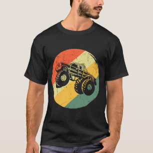 Monster Truck Monster Truck Retro voor mannen T-shirt