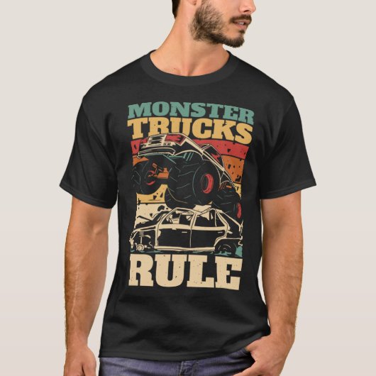 Monster Truck Monster Trucks Rule Pullover Hoodie (Voorkant)