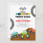 Monster Truck monsters verjaardag Kaart (Voorkant)