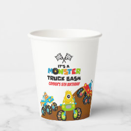 Monster Truck monsters verjaardag Papieren Bekers