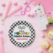 Monster Truck monsters verjaardag Papieren Bordje (Feest)