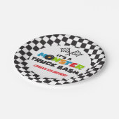 Monster Truck monsters verjaardag Papieren Bordje (Gekanteld)