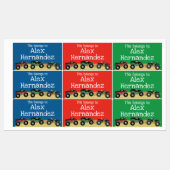 Monster Truck Naam Labels voor School en Sport (Vel)