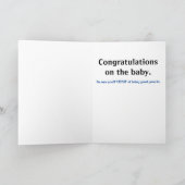 Monster Truck Nieuwe Baby Gefeliciteerd Kaart (Binnen)