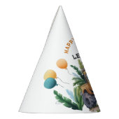 Monster Truck Oerwoud Safari Happy Birthday Feesthoedjes (Links)