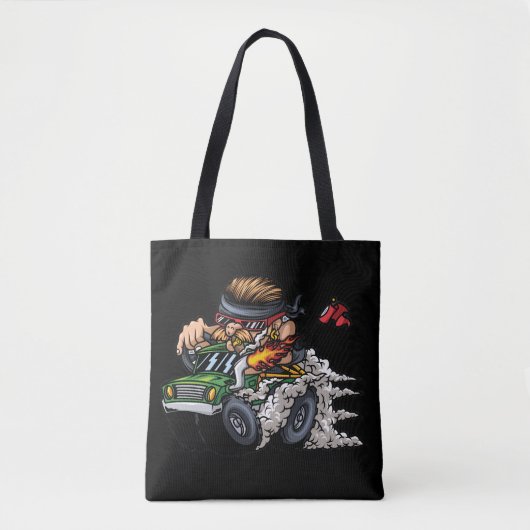 Monster Truck Ontwerp 1 Tote Bag (Voorkant)