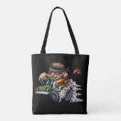 Monster Truck Ontwerp 1 Tote Bag (Achterkant)