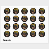 Monster Truck Ontwerp Ronde Sticker (Vel)