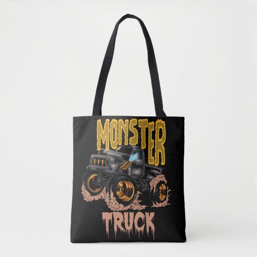 Monster Truck Ontwerp Tote Bag (Voorkant)