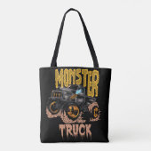 Monster Truck Ontwerp Tote Bag (Achterkant)