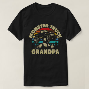 Monster Truck Opa Matching Familie Kostuum T-shirt