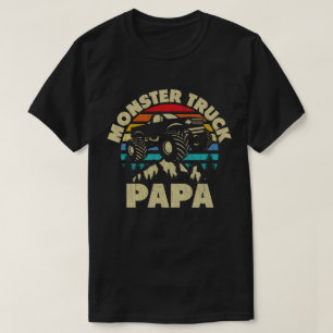 Monster Truck Papa Matching Familie Pap Kostuum T-shirt