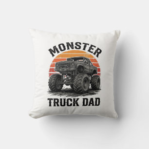 Monster Truck Papa Vintage Off Road Grafisch_1 Kussen