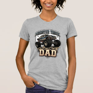 Monster Truck Papa Vintage Vector T-shirt ontwerp_