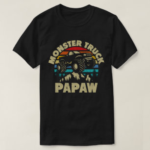 Monster Truck Papaw Bijpassende Familie Opa T-shirt