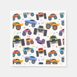 Monster Truck Papieren Servetten, Truck Verjaardag Servet