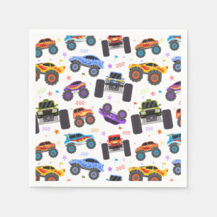 Monster Truck Papieren Servetten, Truck Verjaardag Servet