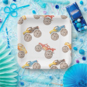 Monster Truck Party Borden Papieren Bordje (Feest)