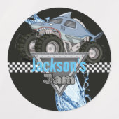 Monster Truck Party geeft de voorkeur aan Stickers (Design 2)