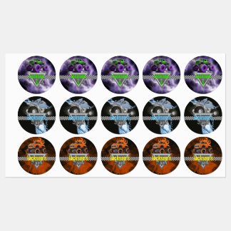 Monster Truck Party geeft de voorkeur aan Stickers
