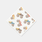 Monster Truck Party Napkins | Monster Trucks Servet (Hoek)