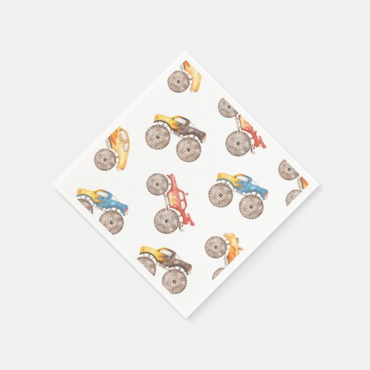 Monster Truck Party Napkins | Monster Trucks Servet (Hoek)