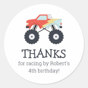 Monster Truck Party voor Stickers