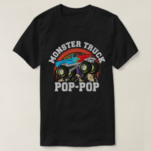 Monster Truck Pop-Pop Bijpassende familie Opa T-shirt