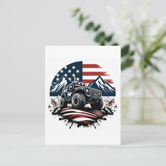 MONSTER TRUCK POST KAART (Staand voorkant)