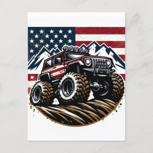MONSTER TRUCK POST KAART