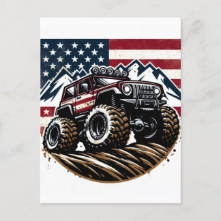 MONSTER TRUCK POST KAART