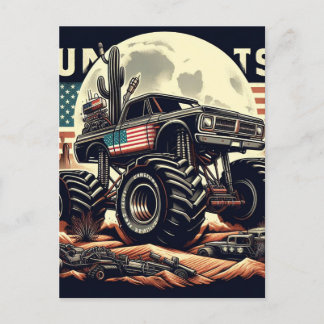 MONSTER TRUCK POST KAART