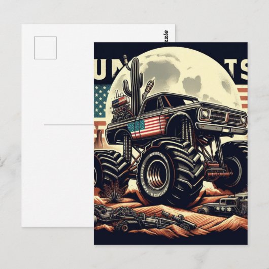 MONSTER TRUCK POST KAART (Voorkant / Achterkant)