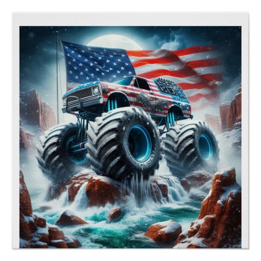 MONSTER TRUCK POSTER (Voorkant)