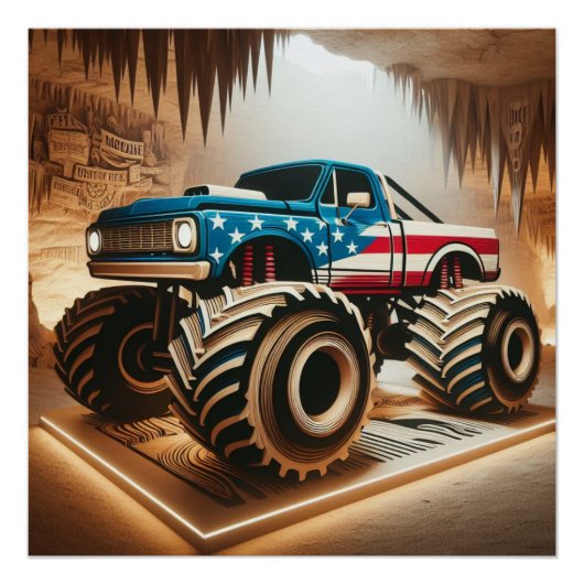 MONSTER TRUCK POSTER (Voorkant)