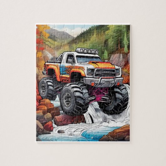 Monster Truck puzzel (Verticaal)