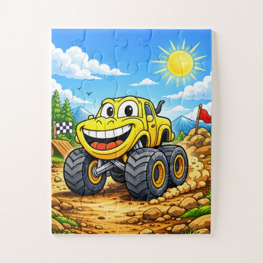 Monster Truck Puzzel voor Kinderen van 3-5 jaar (Verticaal)