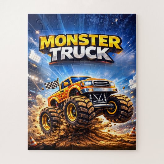 Monster Truck Puzzel voor Kinderen van 4-8 jaar (Verticaal)