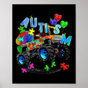 Monster Truck Puzzels Schattigee Kinder Autisme Be Poster