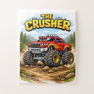 Monster Truck Puzzle for Kids  Legpuzzel