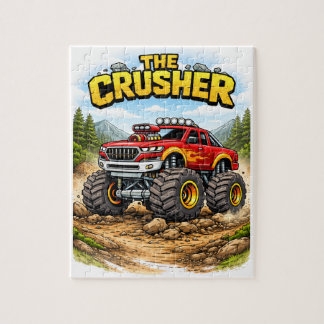Monster Truck Puzzle for Kids Legpuzzel