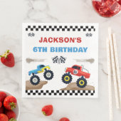 Monster Truck Racing Verjaardagsfeest Servet (Insitu)